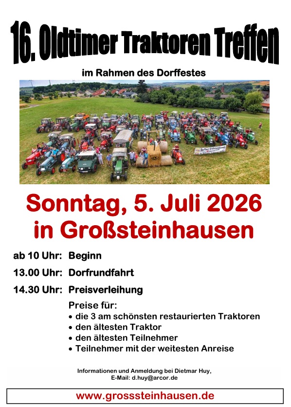 DORFFEST 2026  am 04. und 05. Juli